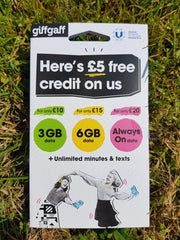 Lifetime Giffgaff- UK SIM CARD