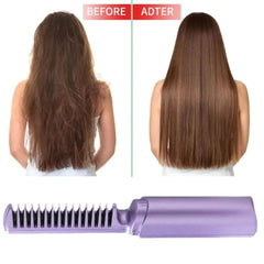 Wireless Rechargeable Travel Hair Straightener Comb