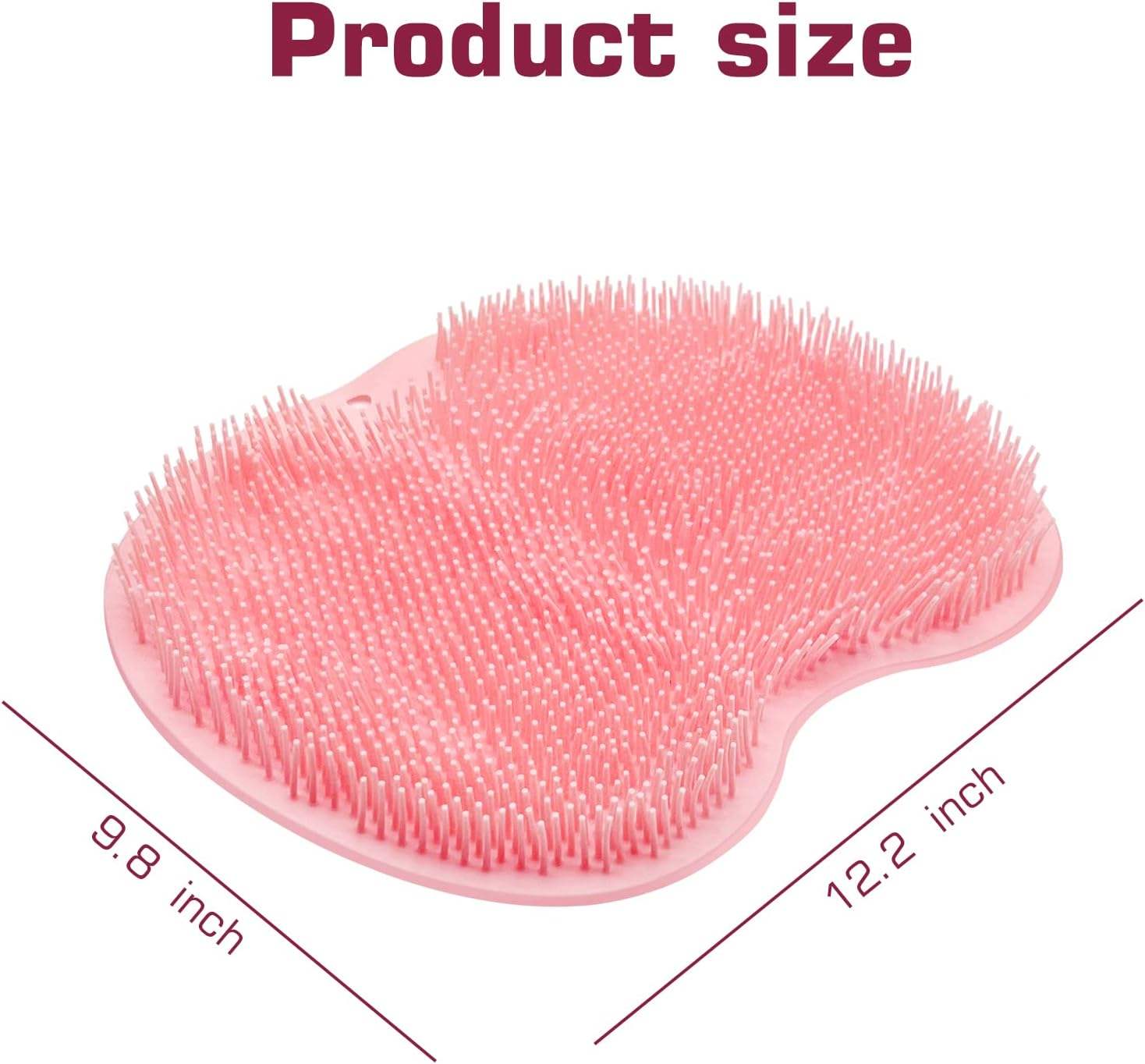 Silicone Foot and Back Scrubber  – Shower Massage Pad & Exfoliating Brush