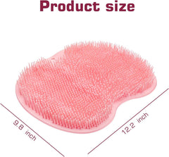 Silicone Foot and Back Scrubber  – Shower Massage Pad & Exfoliating Brush