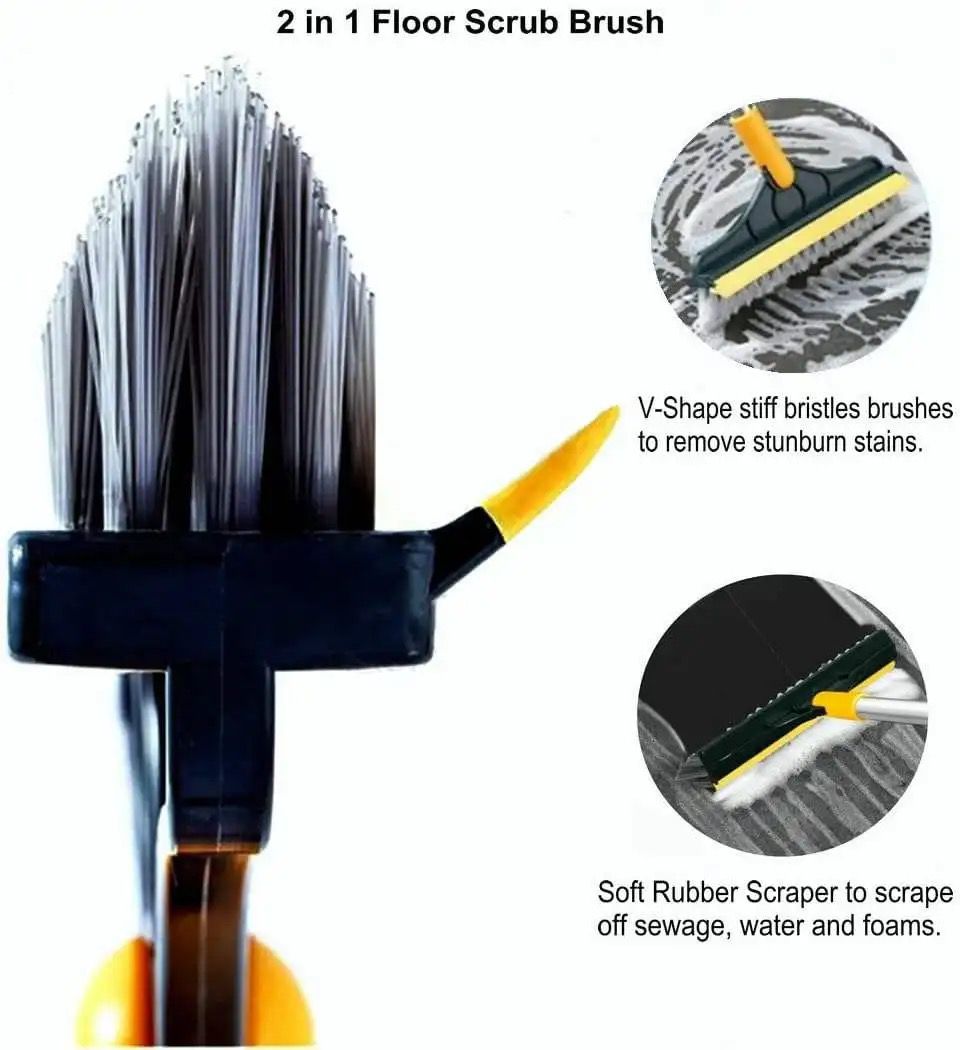 2-in-1 Viper Brush Corner Broom - Versatile Bathroom Cleaner